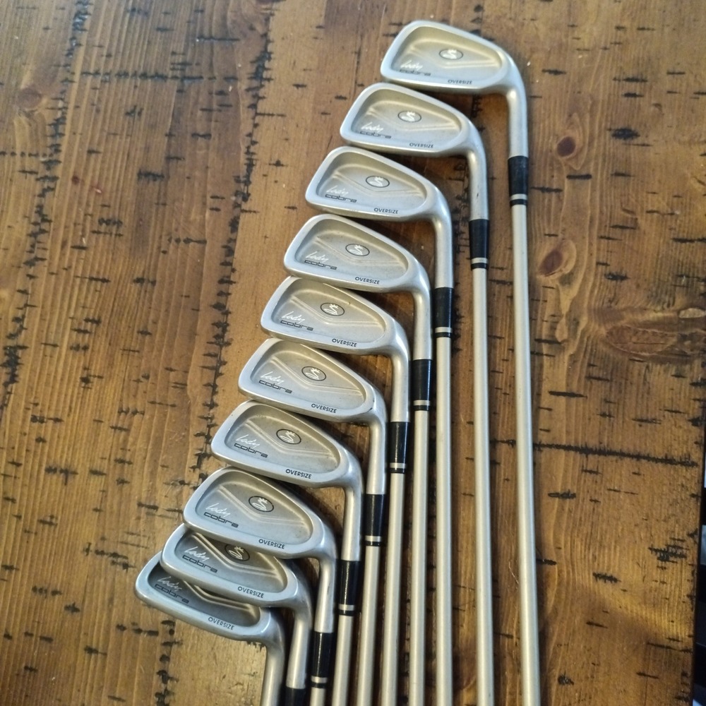 Lady Cobra Oversize Iron Set 3-9 PW GW SW 56* 10 Clubs Right Hand Graphite